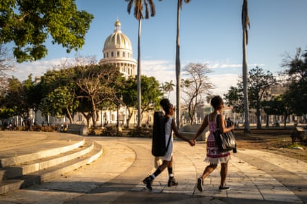 Streets near the Capitolio, Havana, in April 2026.
