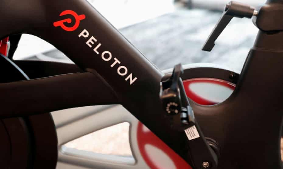 Peloton exercise bike detail