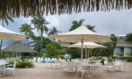 The Holiday Inn in Suva stands empty as coronavirus travel restrictions devastate Fiji’s tourism industry.