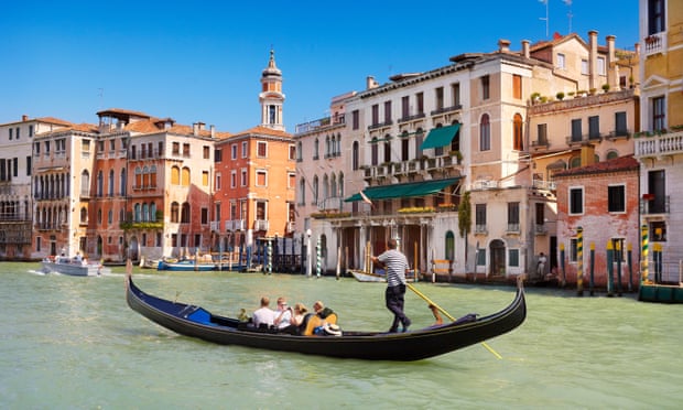 A gondola tour on the Grand Canal, Venice
