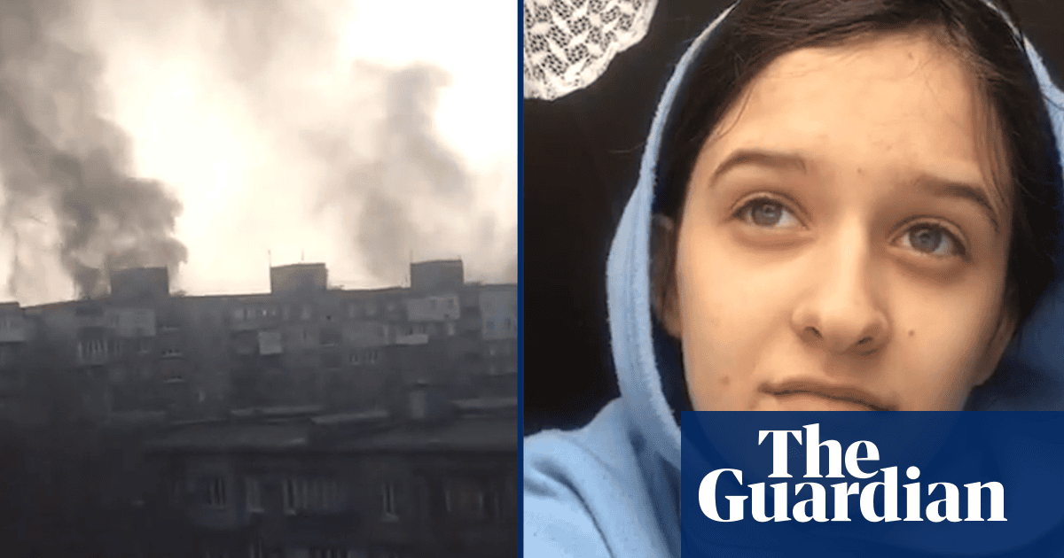 'My nerves collapsed': Ukrainian girl vlogs horror of Mariupol under siege – video diary