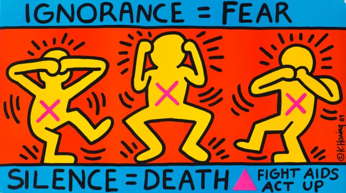 Keith Haring's Ignorance = Fear: political activism | Art and design | The Guardian