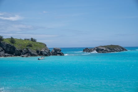 Islands and blue sea under a blue sky