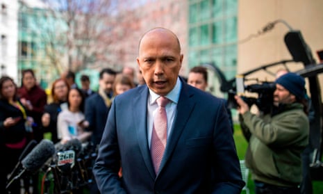 Peter Dutton’s press conference on Tuesday.