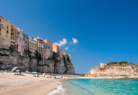 Tropea beach with the Isola Bella.