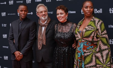 Ward, Mendes, Coleman and Tanya Moody at the movie premiere in Toronto on September 12, 2022.