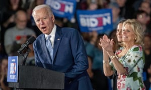 Decisive South Carolina Win Puts Biden At Front Of Democrats Centrist Pack Us News The Guardian