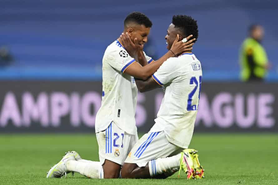 Rodrygo y Vinicius Júnior juegan en el Real Madrid