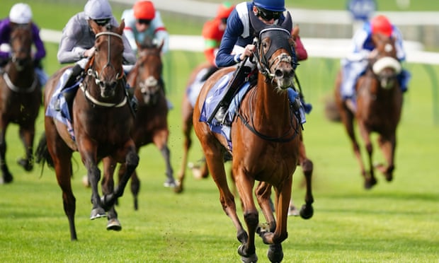 She charges on her way to winning the Rockfel Stakes on day two of the Cambridgeshire meeting.