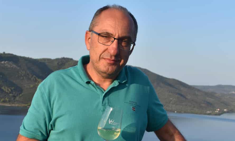 Giannis Vriniotis, proprietor  of North Evia’s lone  accredited winery