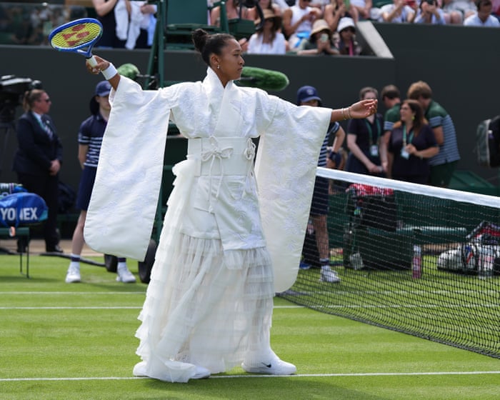 Naomi Osaka wows Wimbledon crowd with kimono-inspired outfit