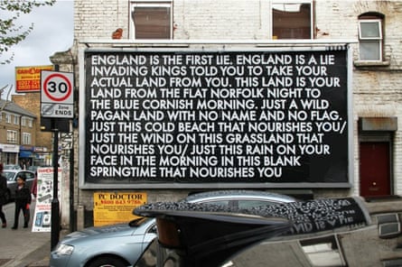 ‘William Blake Poem’ in a Bethnal Green billboard in London, from 2014.