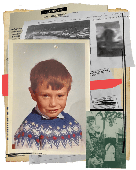 Kevin Nunn as a boy