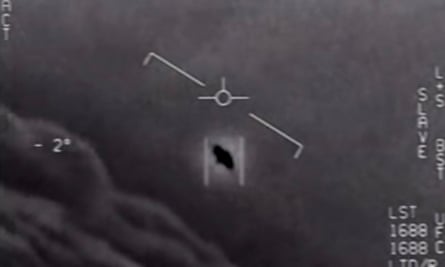A video grab from the US Department of Defense shows interactions with ‘unidentified aerial phenomena’.