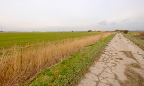 Fields near the proposed site of one of the transmitter towers