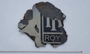 A piece of debris that is being examined as possible wreckage from Malaysia Airlines flight MH370.