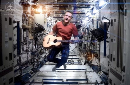 Chris Hadfield performing Space Oddity on the International Space Station.