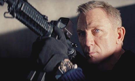 ‘This gigantic piece of ridiculously watchable entertainment which feels like half its actual running time’ … Daniel Craig in No Time to Die. 