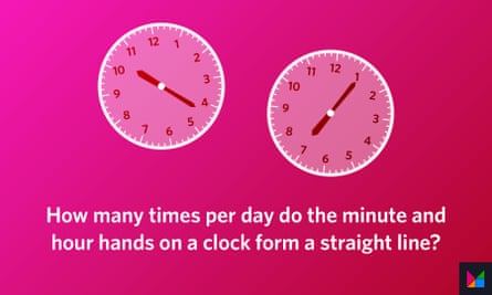 Don’t include the times when the hands coincide.