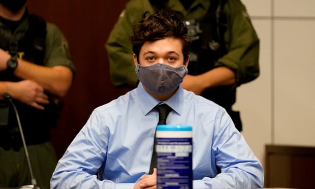 Kyle Rittenhouse during an extradition hearing in Lake county in Waukegan, Illinois, on 30 October 2020. 