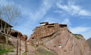 Alamut Castle in the Alamut valley in the Alborz mountains.