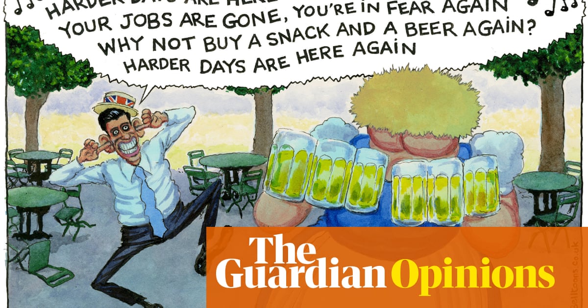 Steve Bell on the UK economy plunging into deep recession — cartoon