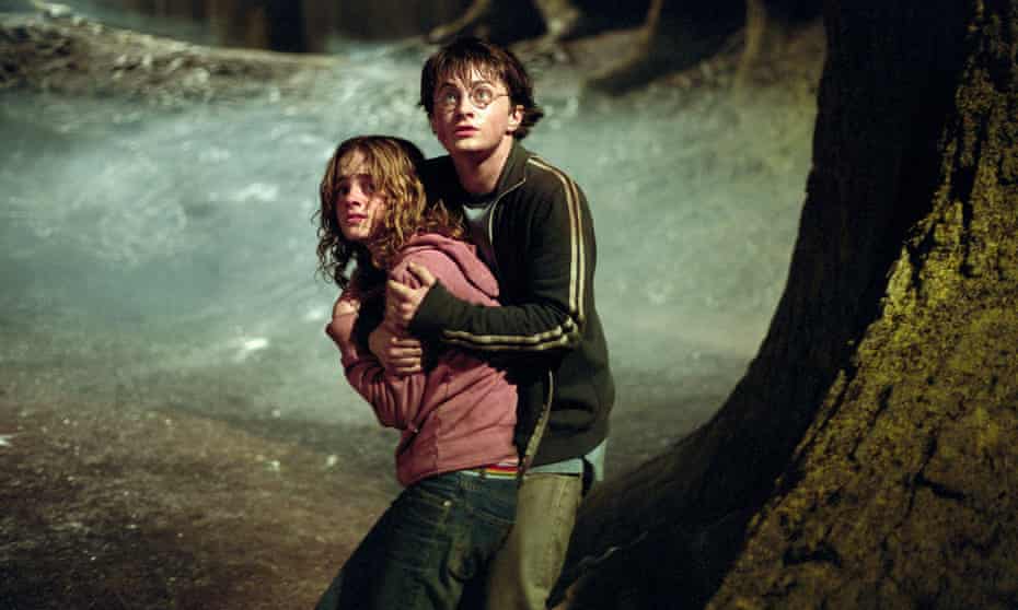 Emma Watson and Daniel Radcliffe in Harry Potter and the Prisoner of Azkaban, based on the books by JK Rowling. 