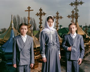 The choir at Kyiv Pechersk Lavra Orthodox church, 2017