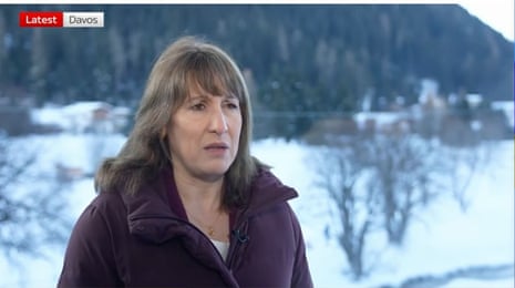 Rachel Reeves in Davos