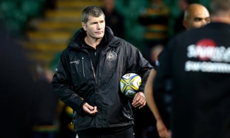 Exeter Chiefs’ head coach, Rob Baxter, pictured at his team’s match against Northampton Saints in September.