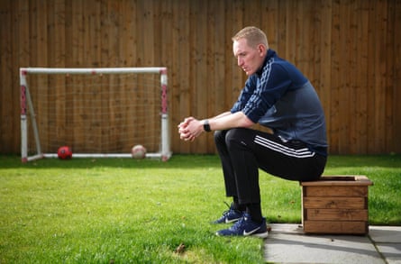 Chris Kirkland the former England and Liverpool goalkeeper poses for a portrait at his home in Aughton, Lancashire.