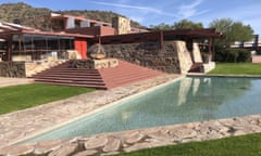 In this photo taken Nov. 23, 2018, is Frank Lloyd Wright's Taliesin West in Scottsdale, Ariz. The architecture school that architect Frank Lloyd Wright started nearly 90 years ago is closing. School officials announced Tuesday, Jan. 28, 2020, that the School of Architecture at Taliesin, which encompasses Wright properties in Wisconsin and Arizona, will shutter in June. (AP Photo/Frank Eltman)