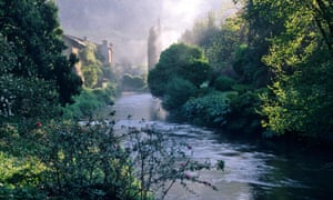 Ninfa gardens south of Rome, Italy.