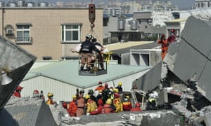Taiwan earthquake: death toll rises with dozens trapped in toppled ...