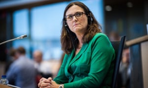 Former EU trade commissioner Cecilia Malmström.