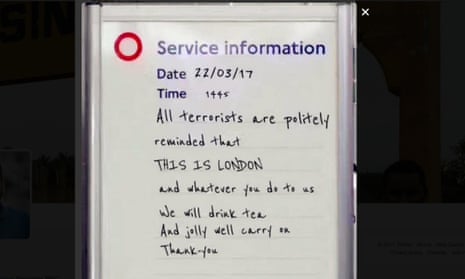 John Moore’s tube sign: ‘The fact it went from my Facebook to the Commons in 16 hours – I guess that’s the power of the internet’