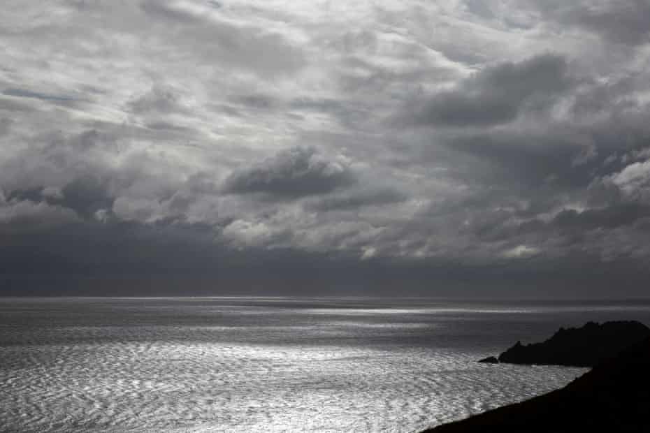 Storm Francis raging across the ocean, 24.08.20, Cornwall, UK.