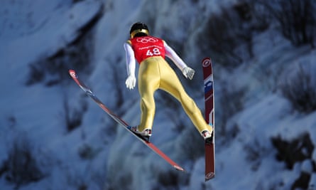 Anže Semenič of Slovenia at the Pyeongchang 2018 Winter Olympics.