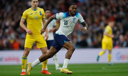 Ivan Toney in his sole previous England appearance against Ukraine in 2023