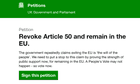 Brexit petition to revoke article 50 reaches 5m signatures