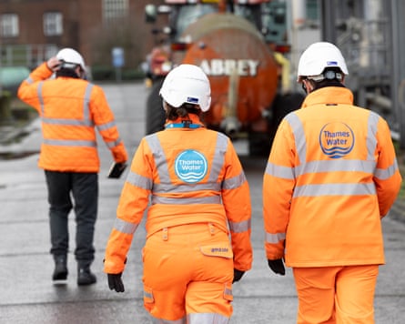 Staff at Thames Water’s Maple Lodge sewage treatment plant in Rickmansworth