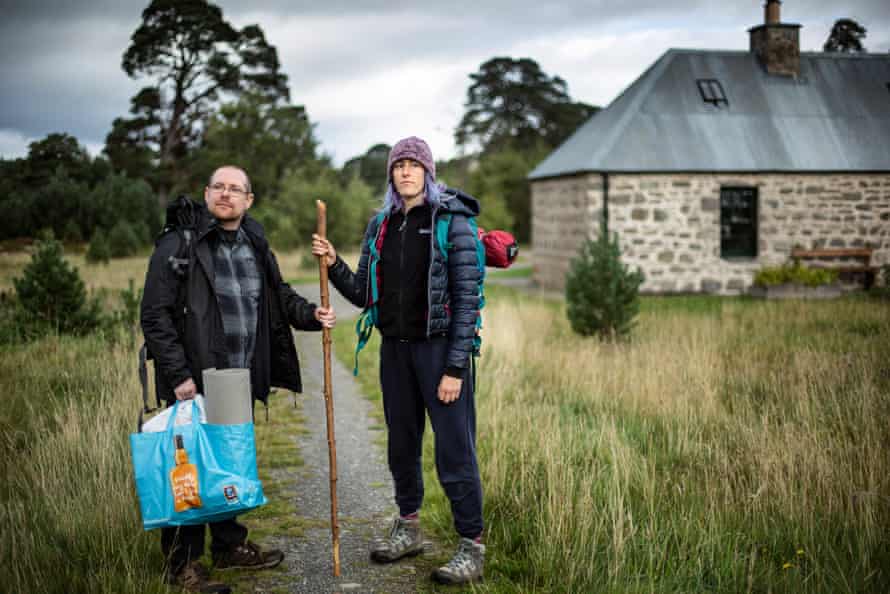 Craig Harkness and Grace Maycock at Ruigh Aiteachan