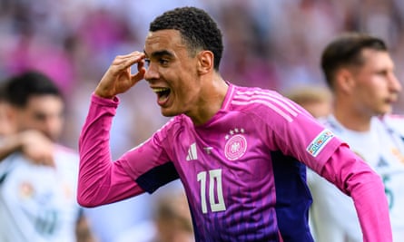 Jamal Musiala celebrates