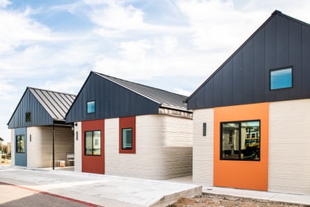 US company ICON has 3D printed a village that provides permanent housing for those who have experienced chronic homelessness in Austin, Texas