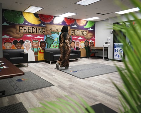 The offices of Feeding Our Future are shown Thursday, Jan. 27, 2022 in St. Anthony, Minn., a week after FBI agents raided the offices of Minnesota nonprofit. (Shari L. Gross/Star Tribune via AP)