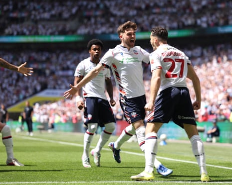 Rodrigues celebrates after scoring.