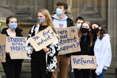 Edinburgh University students protest over lack of support during the pandemic