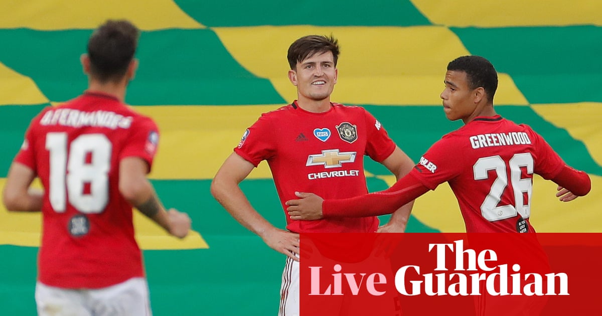 Norwich City 1 2 Manchester United Fa Cup Quarter Final As It Happened Football The Guardian