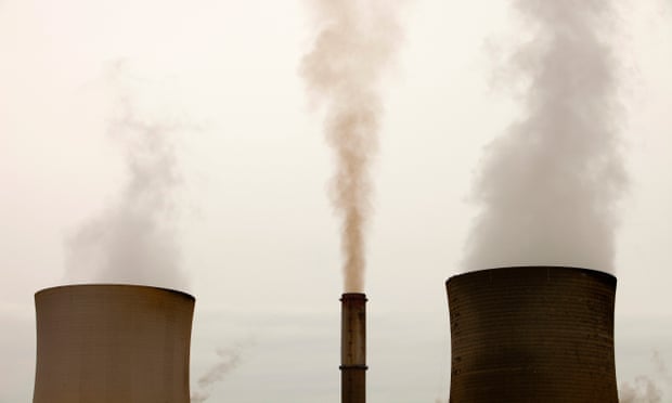 Emissions from a coal fired power station in the Latrobe Valley, Victoria, Australia