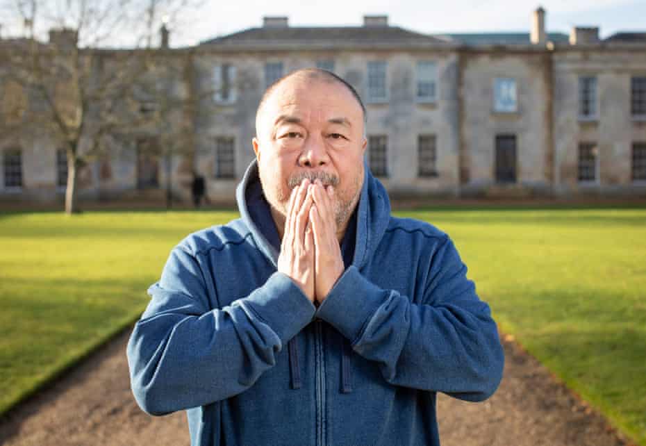 ‘I can be as brutal as any animal to protect what I love’ … Ai Weiwei at the University of Cambridge.